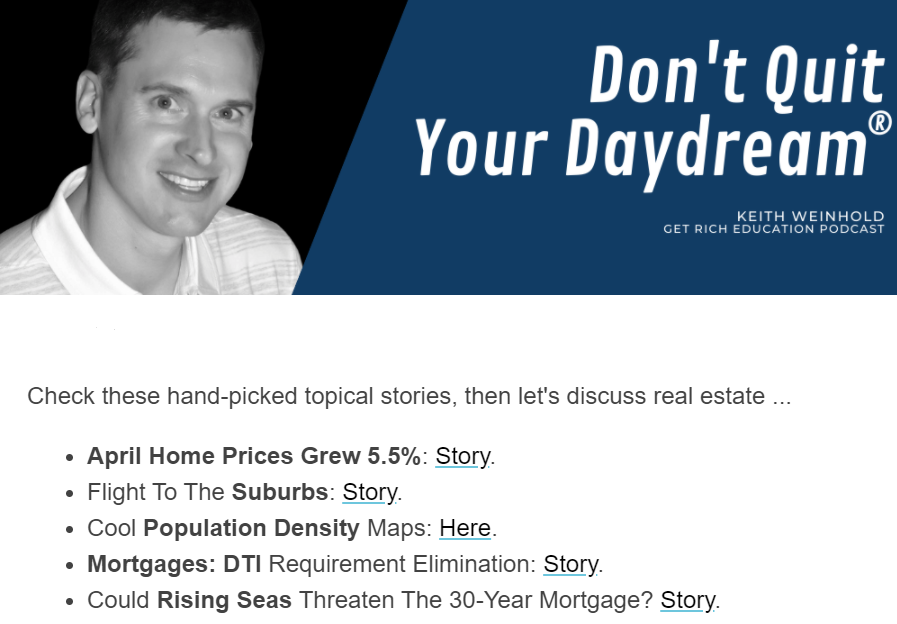 Don't Quit Your Daydream Newsletter